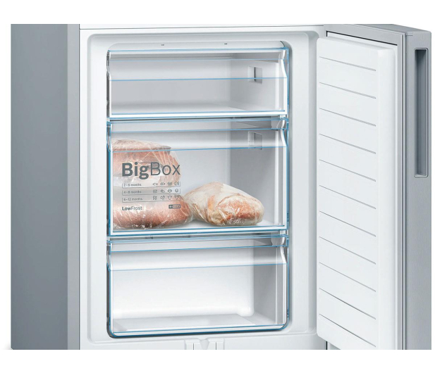 Lodówka Bosch KGV33VLEA PerfectFit LowFrost 176cm Srebrna VitaFresh 289L - 1011937 - zdjęcie 6